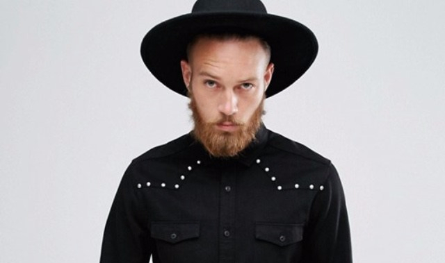 Black Western stud shirt