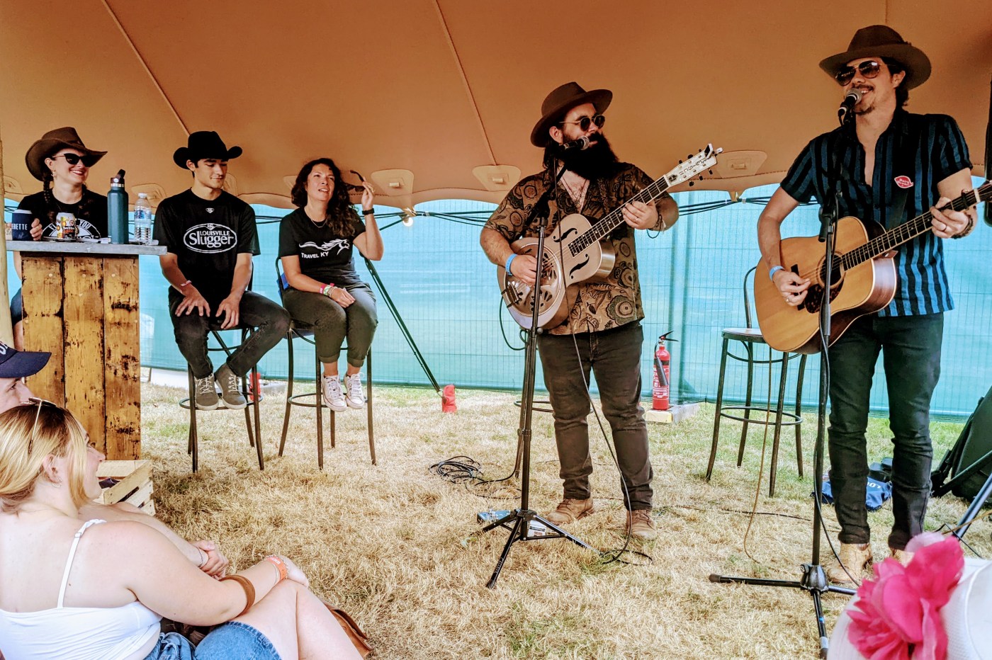 Everette band playing at Long Road Festival